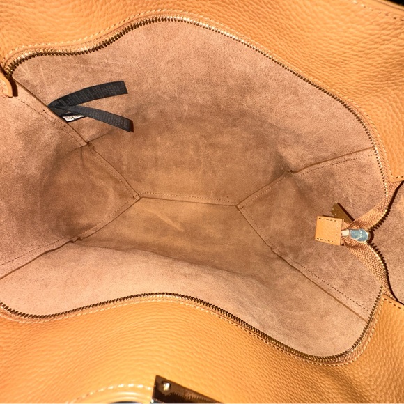 🤎 Ted Baker Clarkia Soft Grain Shopper Tote | Tan Pebbled Leather - Picture 7 of 7